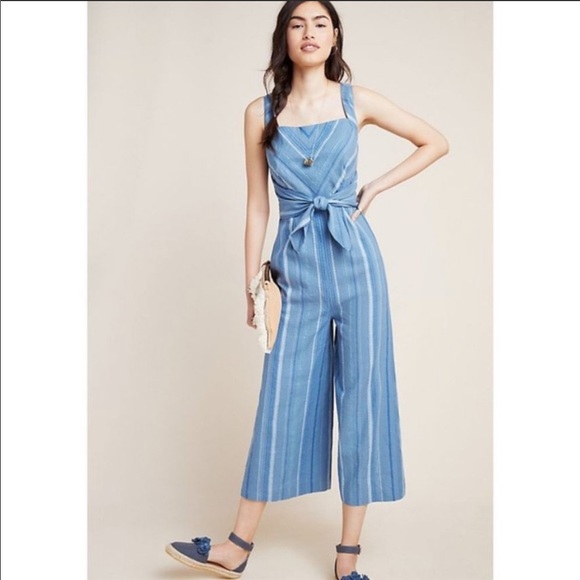 Anthropologie Pants - Laguna Striped Jumpsuit
